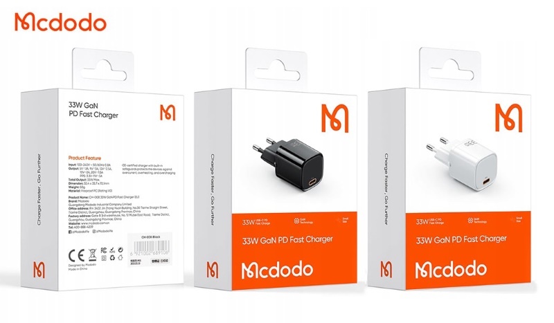 MCDODO 33W GaN PD FAST CHARGE